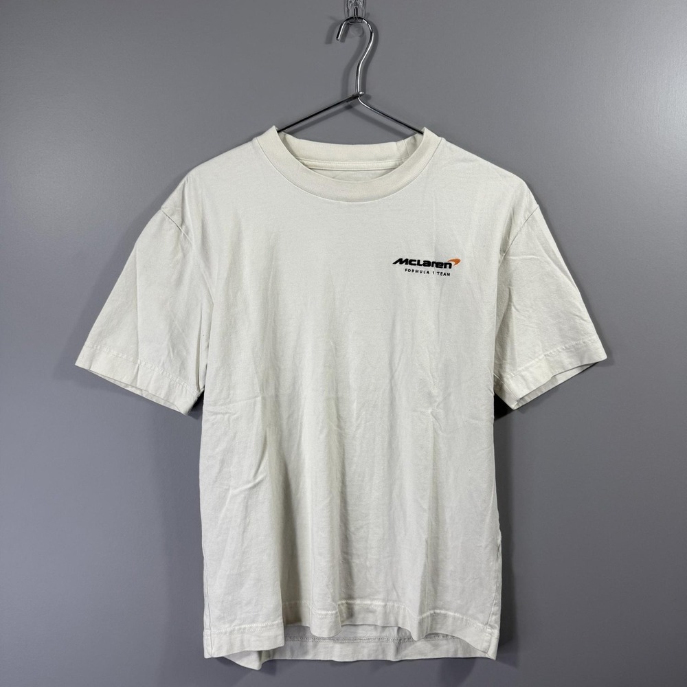 McLaren Formula 1 Team Shirt Mens XS White Racing F1 Heavyweight Boxy Tee